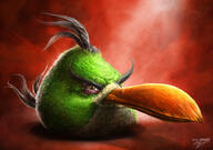 artist:sam_spratt character:hal realistic_angry_bird // 720x508 // 309KB